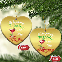 Funny Xmas Party Christmas Ornament It's Beginning To Look A Lot Like Cocktails - Wonder Print Shop