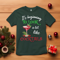 It's Beginning To Look A Lot Like Cocktails Funny Christmas T Shirt - Wonder Print Shop