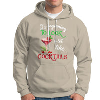 It's Beginning To Look A Lot Like Cocktails Funny Christmas Hoodie - Wonder Print Shop