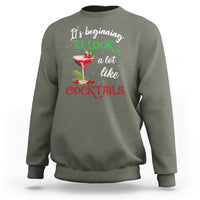It's Beginning To Look A Lot Like Cocktails Funny Christmas Sweatshirt - Wonder Print Shop