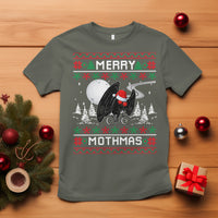Christmas T Shirt Merry Mothmas Santa Mothman Xmas Night - Wonder Print Shop