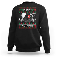 Christmas Sweatshirt Merry Mothmas Santa Mothman Xmas Night - Wonder Print Shop