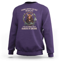 Merry Winter Solstice And Happy Yule Fairy Awakens In Sunshine Sweatshirt - Wonder Print Shop