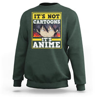 It's Not Cartoons It's Anime Sweatshirt Angry Eyes Japanese Manga - Wonder Print Shop