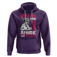 Just A Girl Who Loves Anime And Sketching Hoodie Japan Sakura Cherry Blossoms - Wonder Print Shop