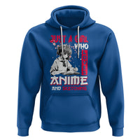 Just A Girl Who Loves Anime And Sketching Hoodie Japan Sakura Cherry Blossoms - Wonder Print Shop