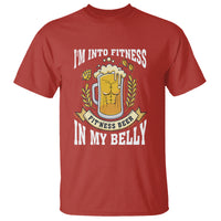 Funny Drinking T Shirt I'm Into Fitness Fit'ness Beer in My Belly - Wonder Print Shop