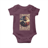 Martin Luther King Jr Baby Onesie I Have A Dream American Flag MLK Day Black History