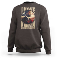 Martin Luther King Jr Sweatshirt I Have A Dream American Flag MLK Day Black History