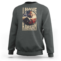 Martin Luther King Jr Sweatshirt I Have A Dream American Flag MLK Day Black History