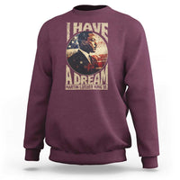 Martin Luther King Jr Sweatshirt I Have A Dream American Flag MLK Day Black History