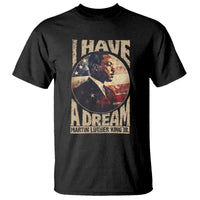 Martin Luther King Jr T Shirt I Have A Dream American Flag MLK Day Black History
