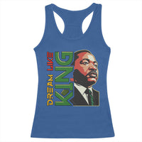 Martin Luther King Jr Racerback Tank Top Dream Like King MLK Day Black History
