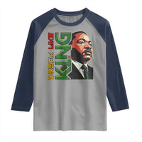 Martin Luther King Jr Raglan Shirt Dream Like King MLK Day Black History