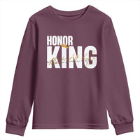 Martin Luther King Jr Day Youth Sweatshirt Honoring The King MLK