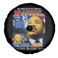 Martin Luther King Jr Spare Tire Cover His Dream Is My Dream American Flag MLK Day Black HIstory