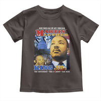 Martin Luther King Jr Toddler T Shirt His Dream Is My Dream American Flag MLK Day Black HIstory