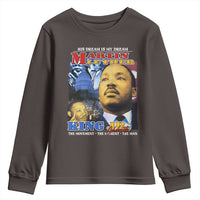 Martin Luther King Jr Youth Sweatshirt His Dream Is My Dream American Flag MLK Day Black HIstory