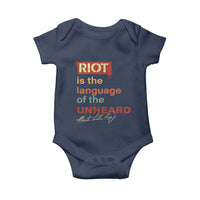 Martin Luther King Jr Baby Onesie A Riot Is The Language Of The Unheard
