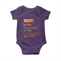 Martin Luther King Jr Baby Onesie A Riot Is The Language Of The Unheard