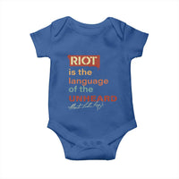 Martin Luther King Jr Baby Onesie A Riot Is The Language Of The Unheard