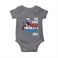 Martin Luther King Jr Baby Onesie We Have Guided Missiles And Misguided Men
