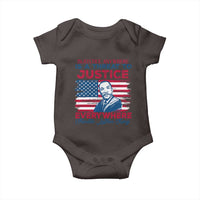 Martin Luther King Jr Day Baby Onesie Injustice Anywhere Is A Threat To Justice Everywhere