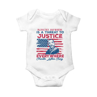 Martin Luther King Jr Day Baby Onesie Injustice Anywhere Is A Threat To Justice Everywhere