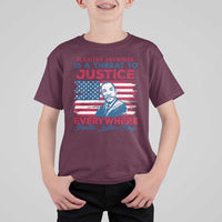 Martin Luther King Jr Day T Shirt For Kid Injustice Anywhere Is A Threat To Justice Everywhere TS09