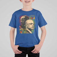 Martin Luther King Jr Malcolm X T Shirt For Kid The Time Is Always Right Prepare For Future Today