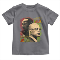 Martin Luther King Jr Malcolm X Toddler T Shirt The Time Is Always Right Prepare For Future Today