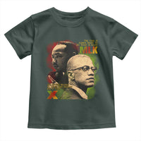 Martin Luther King Jr Malcolm X Toddler T Shirt The Time Is Always Right Prepare For Future Today