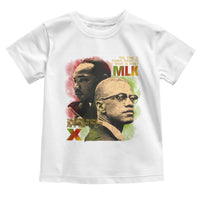 Martin Luther King Jr Malcolm X Toddler T Shirt The Time Is Always Right Prepare For Future Today