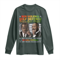 Martin Luther King Jr Malcolm X Long Sleeve Shirt Choose Your Weapon No Matter What The Choice
