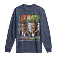 Martin Luther King Jr Malcolm X Long Sleeve Shirt Choose Your Weapon No Matter What The Choice