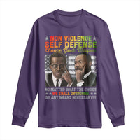 Martin Luther King Jr Malcolm X Long Sleeve Shirt Choose Your Weapon No Matter What The Choice