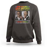 Martin Luther King Jr Malcolm X Sweatshirt Choose Your Weapon No Matter What The Choice