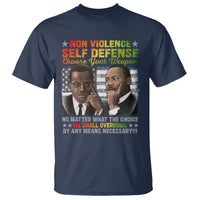 Martin Luther King Jr Malcolm X T Shirt Choose Your Weapon No Matter What The Choice