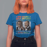 Martin Luther King Jr Malcolm X T Shirt For Women Choose Your Weapon No Matter What The Choice