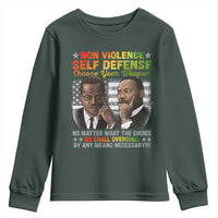Martin Luther King Jr Malcolm X Youth Sweatshirt Choose Your Weapon No Matter What The Choice