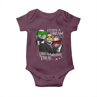 Obama MLK Malcolm X Baby Onesie Dreams Come True