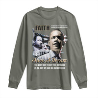 Obama MLK Martin Luther King Jr Long Sleeve Shirt