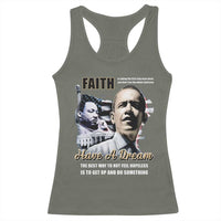 Obama MLK Martin Luther King Jr Racerback Tank Top
