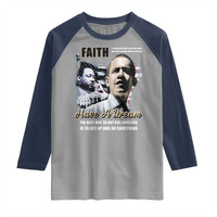 Obama MLK Martin Luther King Jr Raglan Shirt