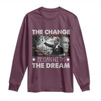 Obama MLK Long Sleeve Shirt The Change Began With The Dream