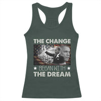 Obama MLK Racerback Tank Top The Change Began With The Dream