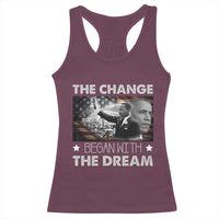 Obama MLK Racerback Tank Top The Change Began With The Dream