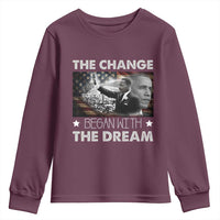 Obama MLK Youth Sweatshirt The Change Began With The Dream