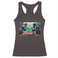 Martin Luther King Jr Malcolm X Racerback Tank Top Playing Chess White House Black History