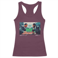 Martin Luther King Jr Malcolm X Racerback Tank Top Playing Chess White House Black History